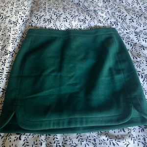 J.Crew size 6 beautiful green wool skirt.